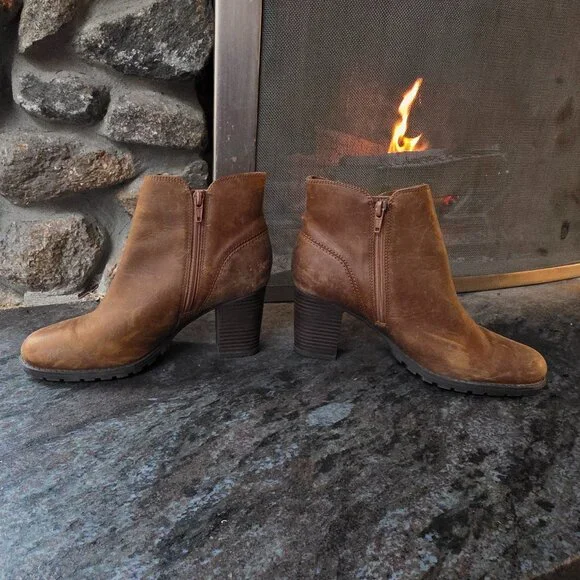 NWOT Verona Trish Brown Leather Boots Size 8.5 - Picture 9 of 14